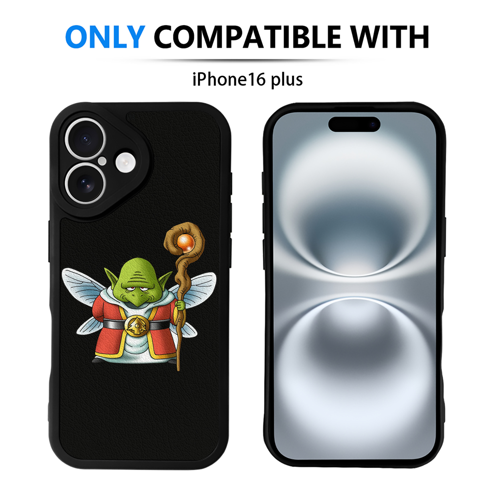 （画像用） ドラゴンクエスト Doragon Kuesuto Dragon Quest 【iPhone 16シリーズ対応】シリコンスマホケース（レザー調） 材質：シリコン